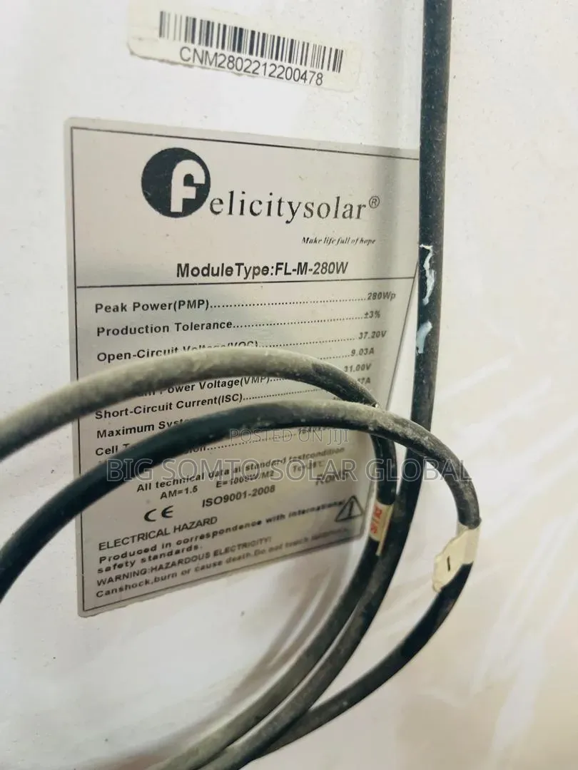 280watts Felicity Solar Panel