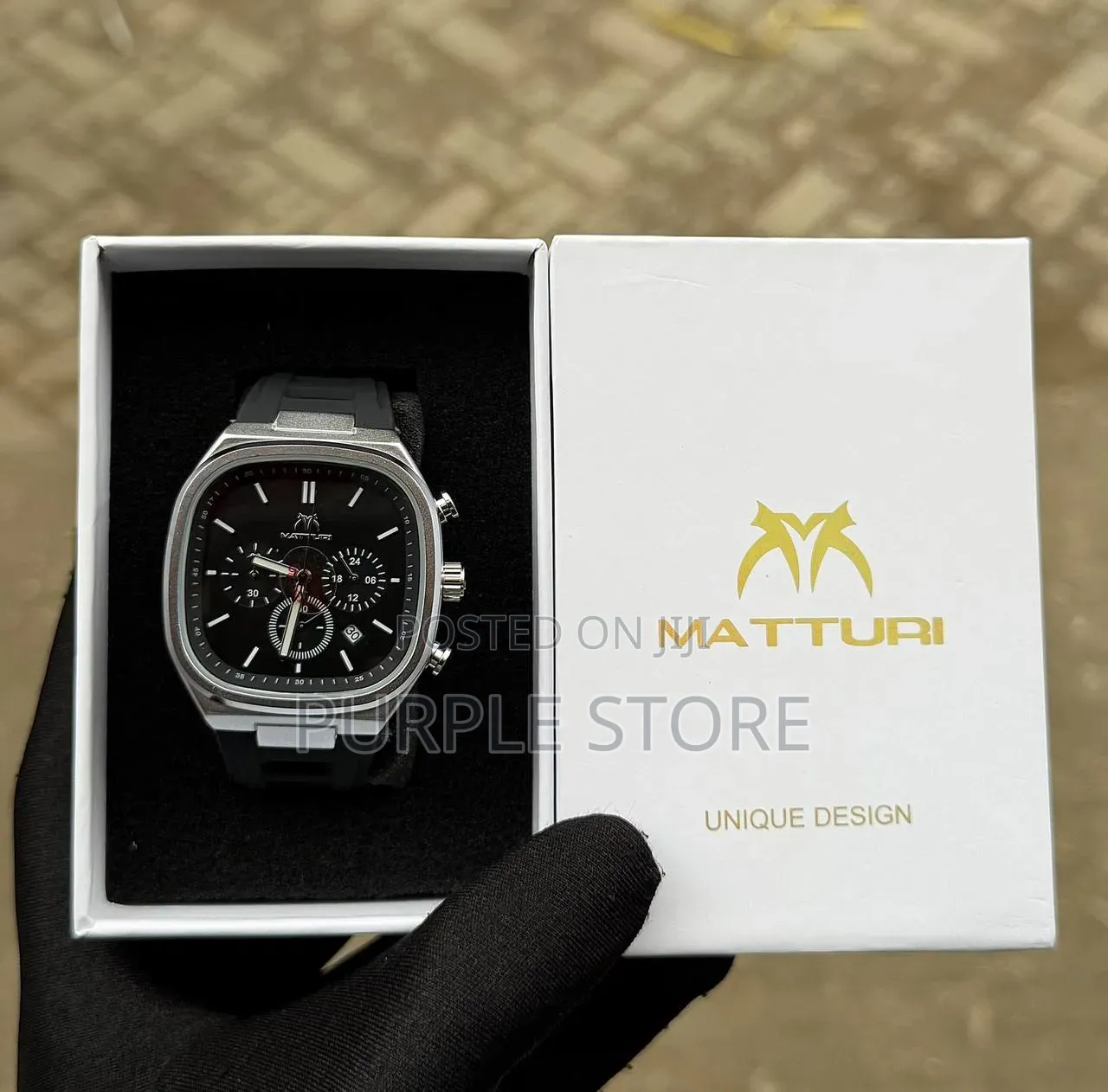 Matturi Chronograph Square Dial Watch