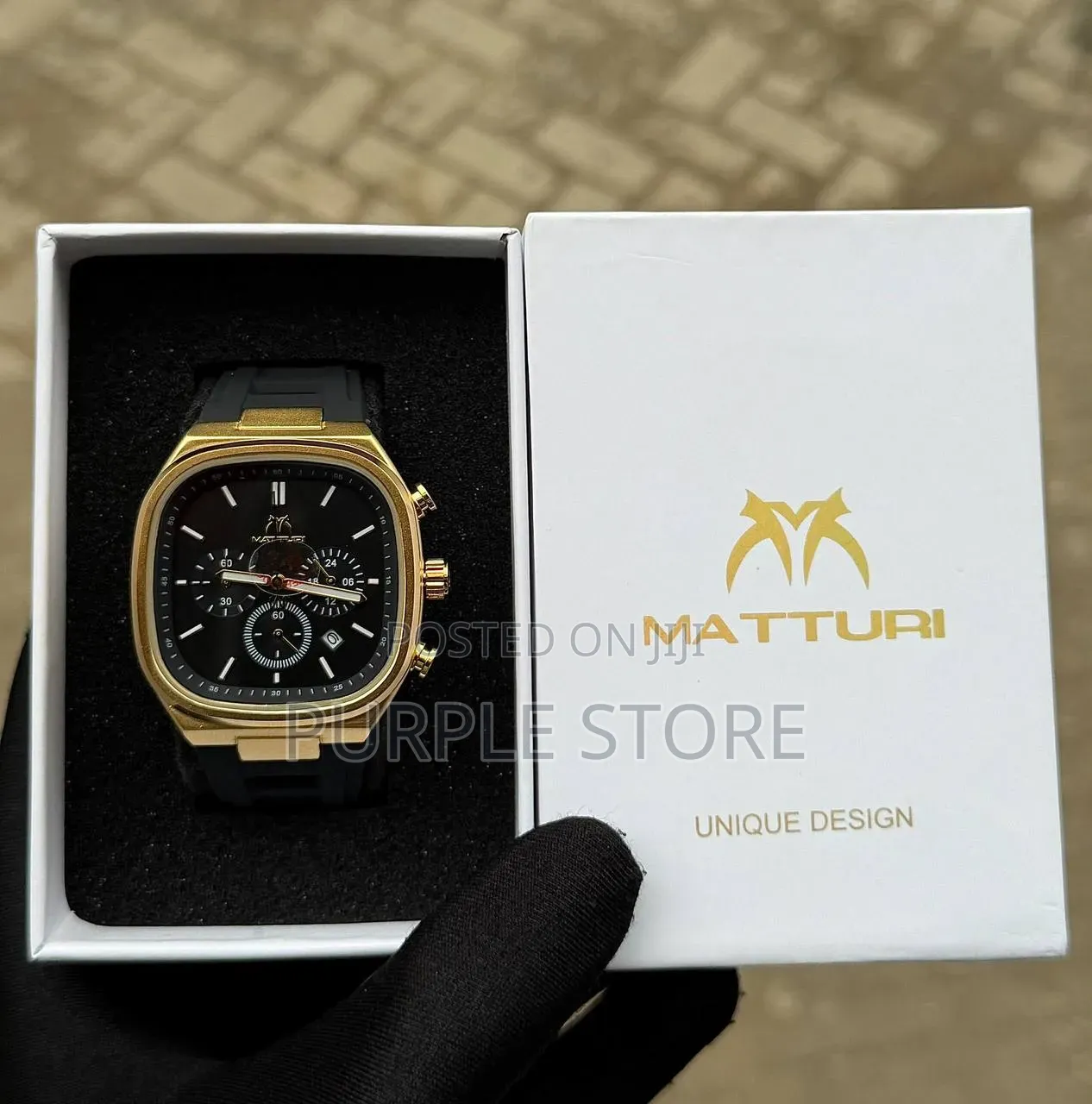 Matturi Chronograph Square Dial Watch