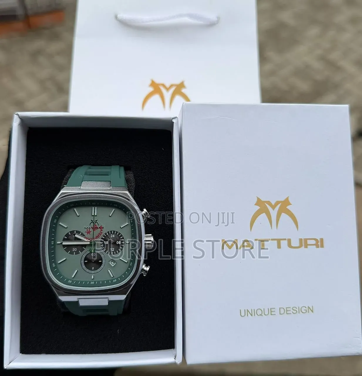 Matturi Chronograph Square Dial Watch