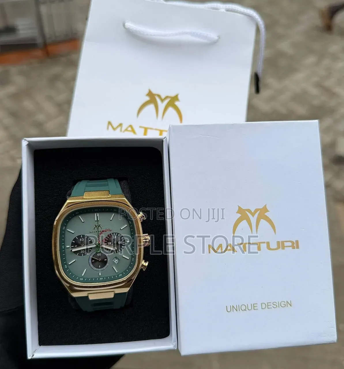 Matturi Chronograph Square Dial Watch