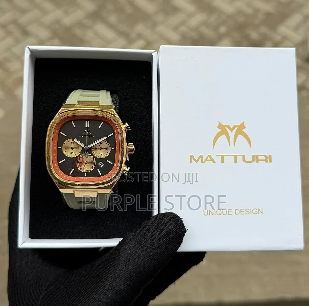 Matturi Chronograph Square Dial Watch