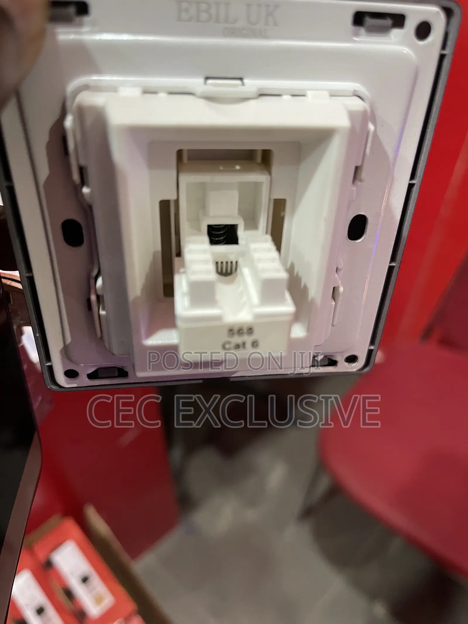 Black Cat6 Data Socket