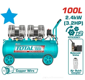 Total 100L Oil-Free Air Compressor (Model UTCS) a 3.2 HP Motor