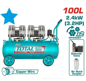 Total 100L Oil-Free Air Compressor (Model UTCS) a 3.2 HP Motor