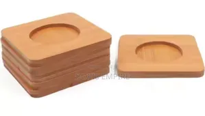 Customizable Square Shape 6pcs Bamboo Coasters.