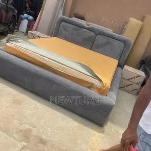 Quality 6by6 Fabric Bed Frame With Drawers.