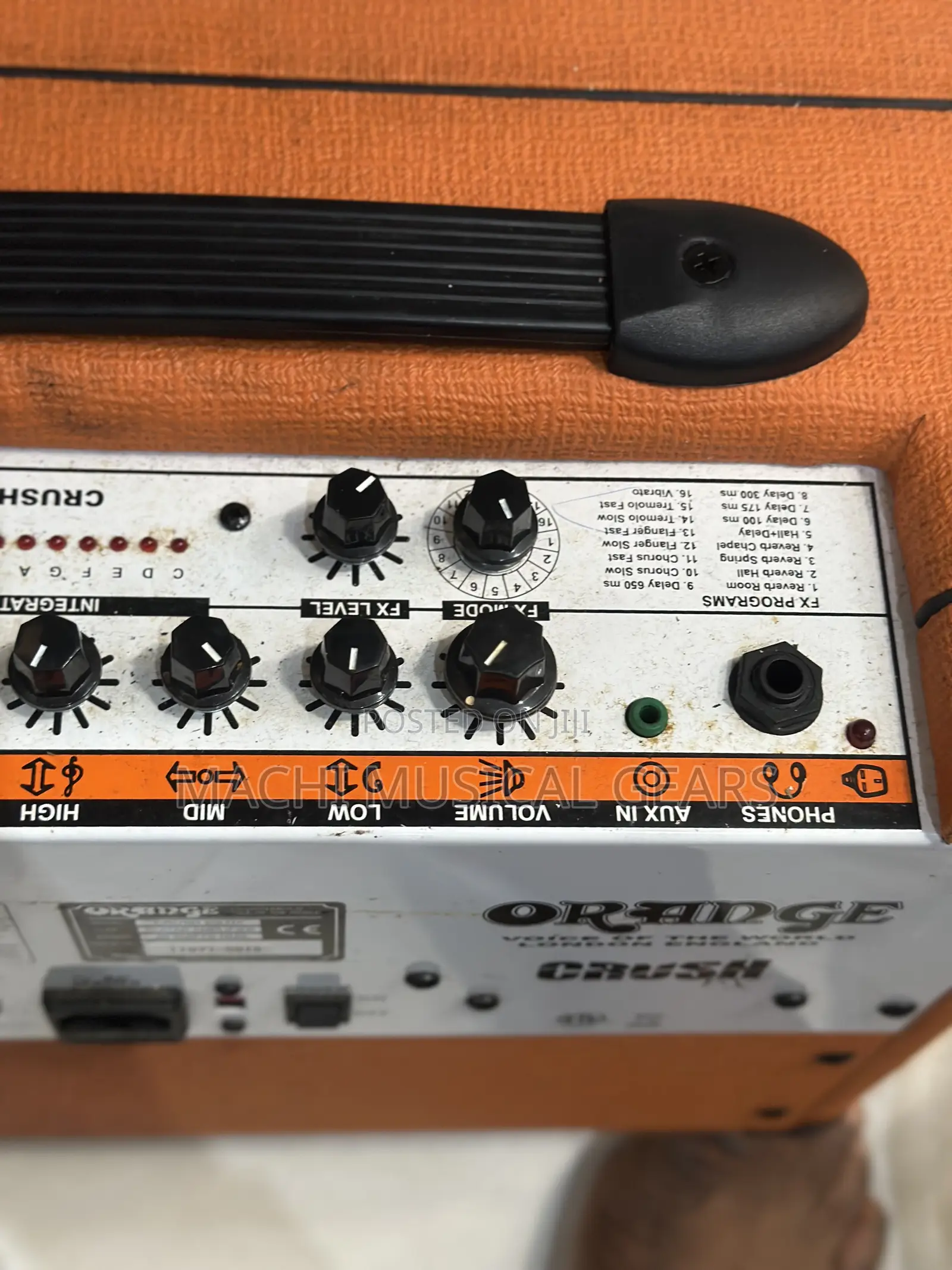Guitar Combo Amp Orange With Effect
