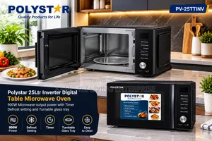 Polystar 25L Polyester Inverter Digital Microwave Oven-Fast Heating