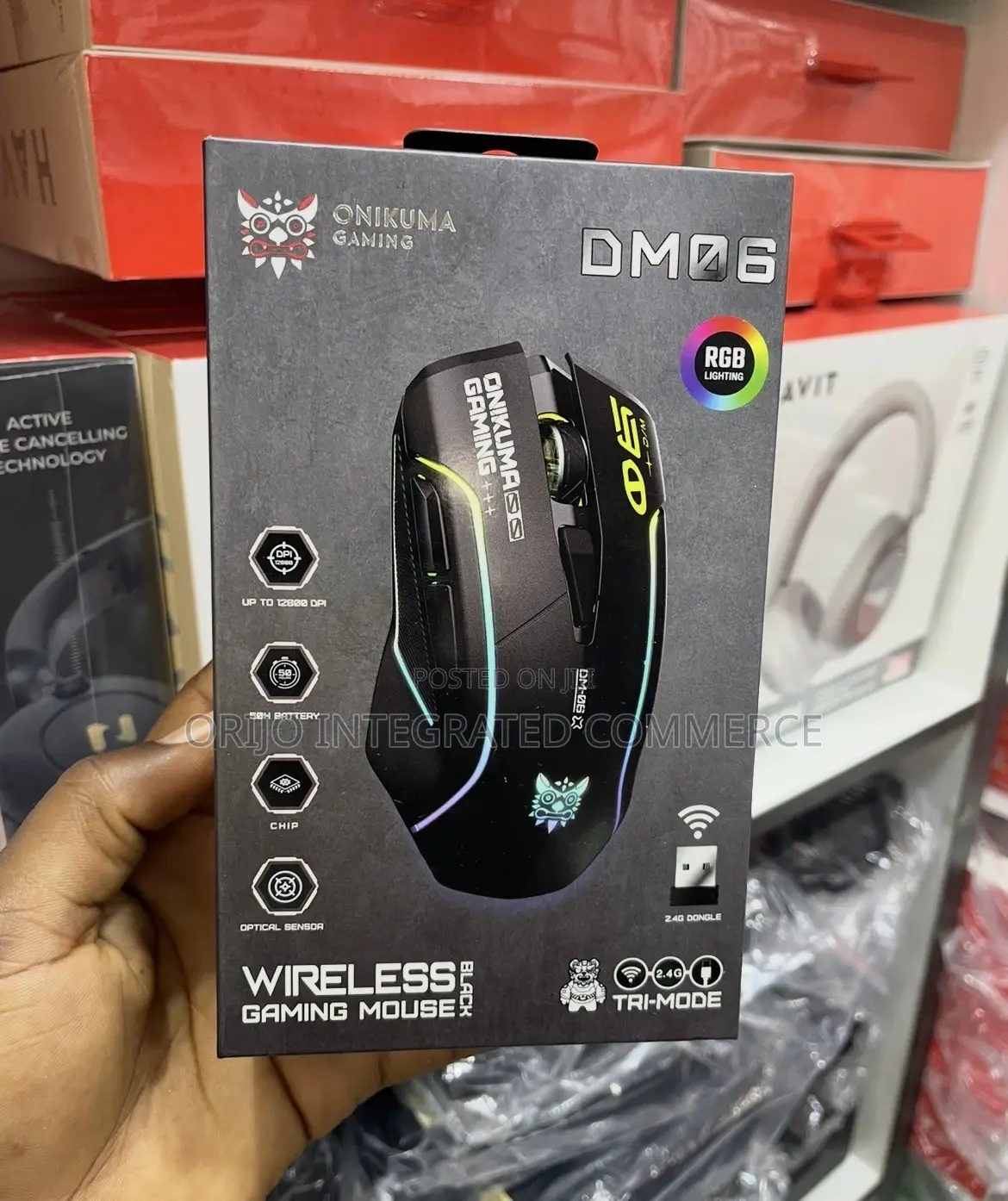 RGB Onikuma Try Connection Mode Wireless Gaming Mouse Dm06