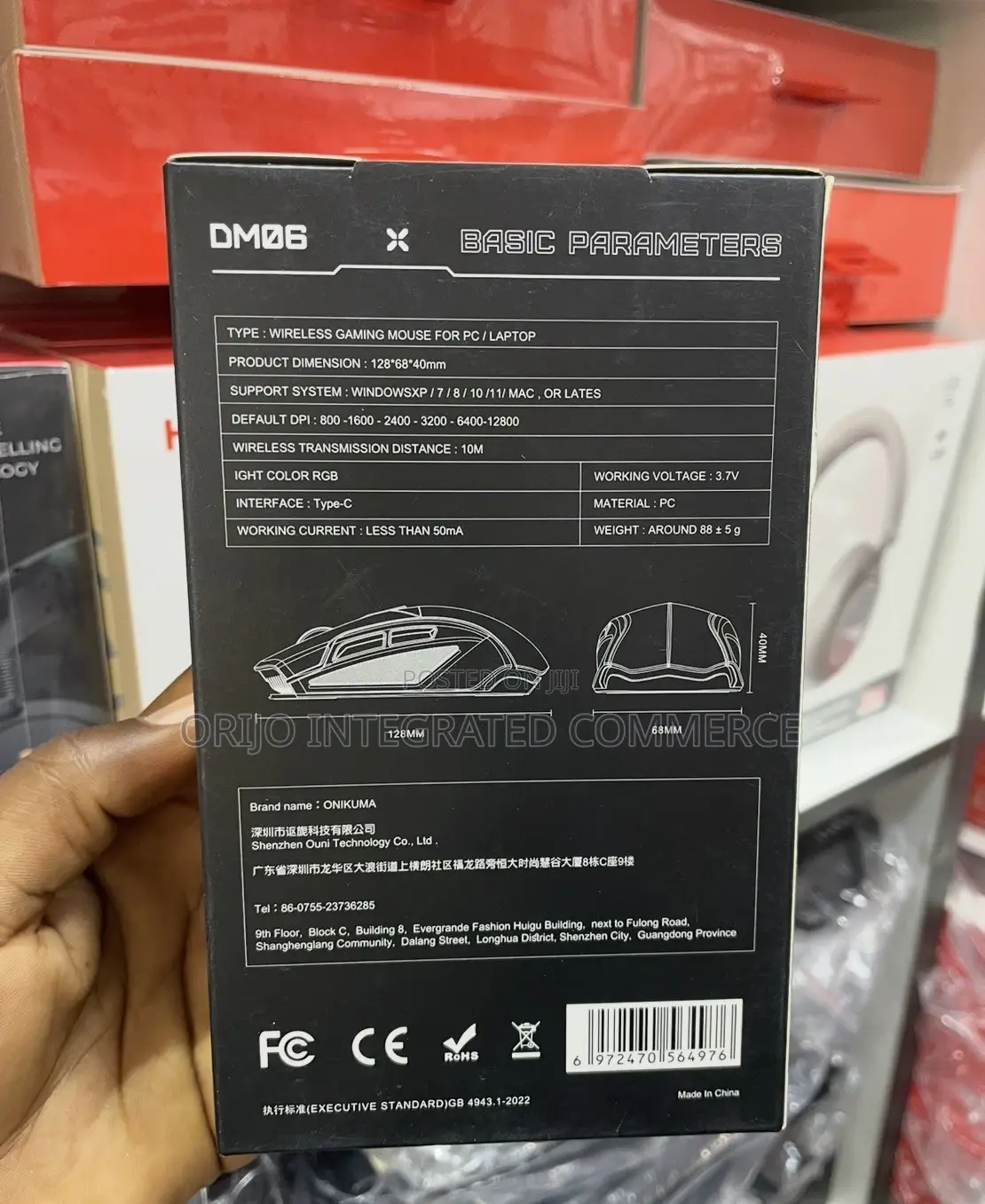 RGB Onikuma Try Connection Mode Wireless Gaming Mouse Dm06