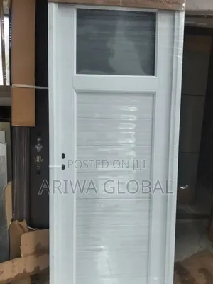 Nigeria Toilet Glass PVC Door