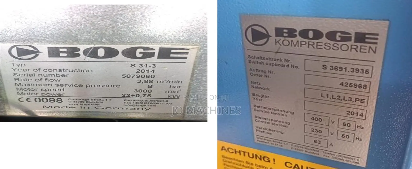 Boge Screw Compressor S31-2