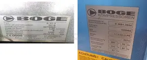 Boge Screw Compressor S31-2