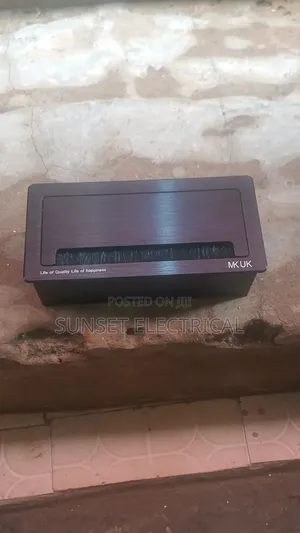 Black Table Socket With Back Cables