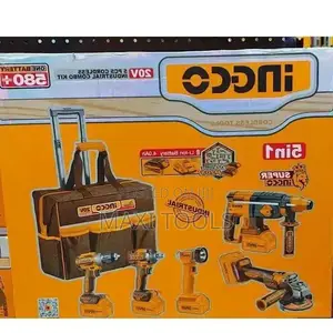 INGCO 20V 5-Piece Cordless Industrial Combo Kit