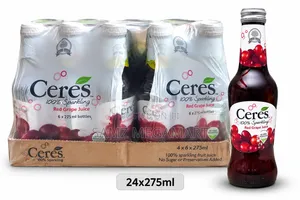 Ceres 100% Sparkling Red Grape Juice 24x275ml