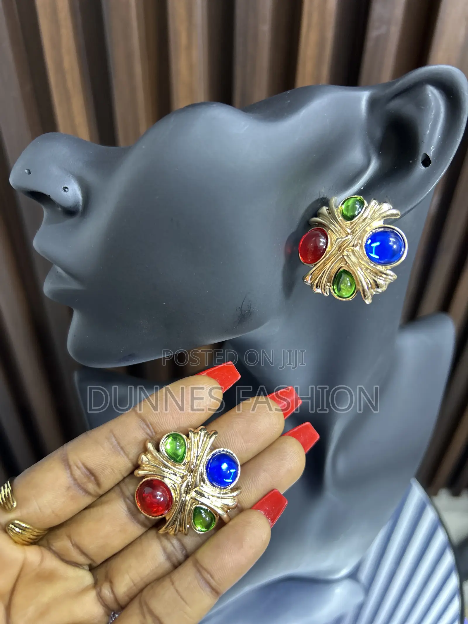 Gemstone Statement Earrings