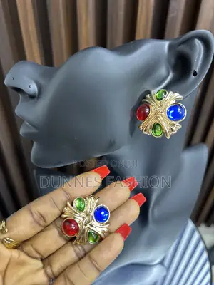 Gemstone Statement Earrings