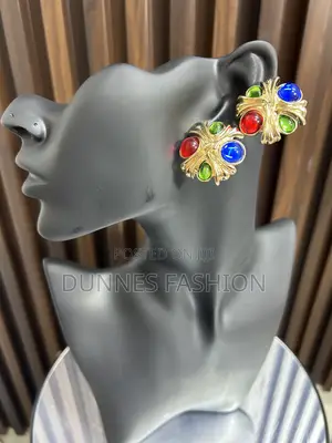 Gemstone Statement Earrings