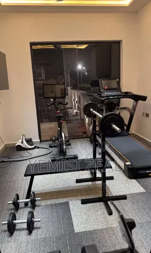 Mini Gym Combo (4HP Treadmill, Weight Bench, Bike, Dumbbell) E.T.C.
