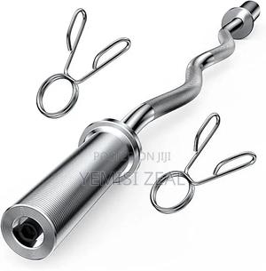 Olympic EZ Curl Bar Workout Barbell Rod
