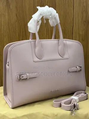 Structured Leather-Textured Top-Handle Handbag
