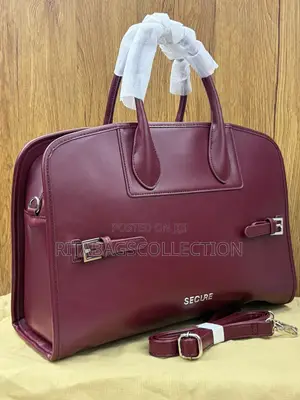 Structured Leather-Textured Top-Handle Handbag