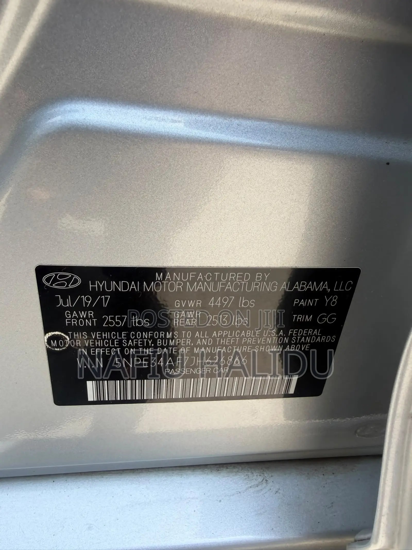 Hyundai Sonata 2018 Silver