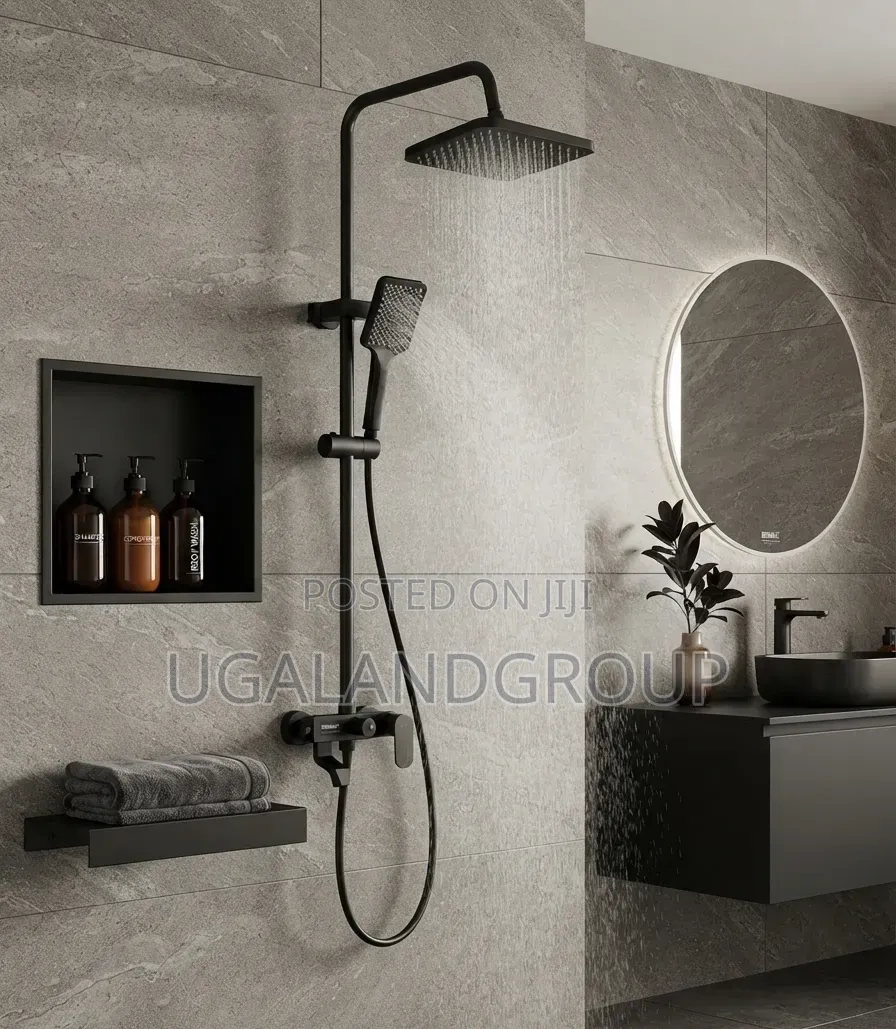 Modern Black Shower System