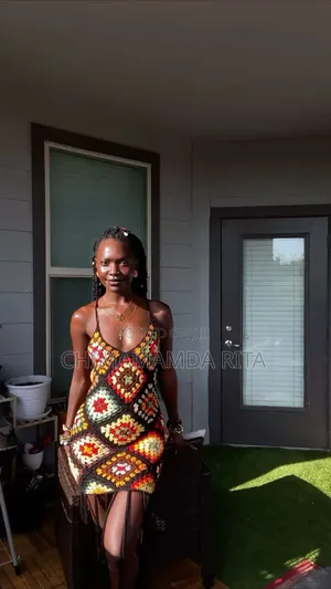 Crochet Granny Square Dress