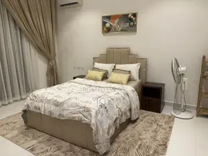 Color Matched Bed Set - Bed Frame, Mattress, Side Table and Rug.