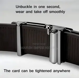 Guitar Designed Trendy Solid Color Men'S Belt Automatic Buckle