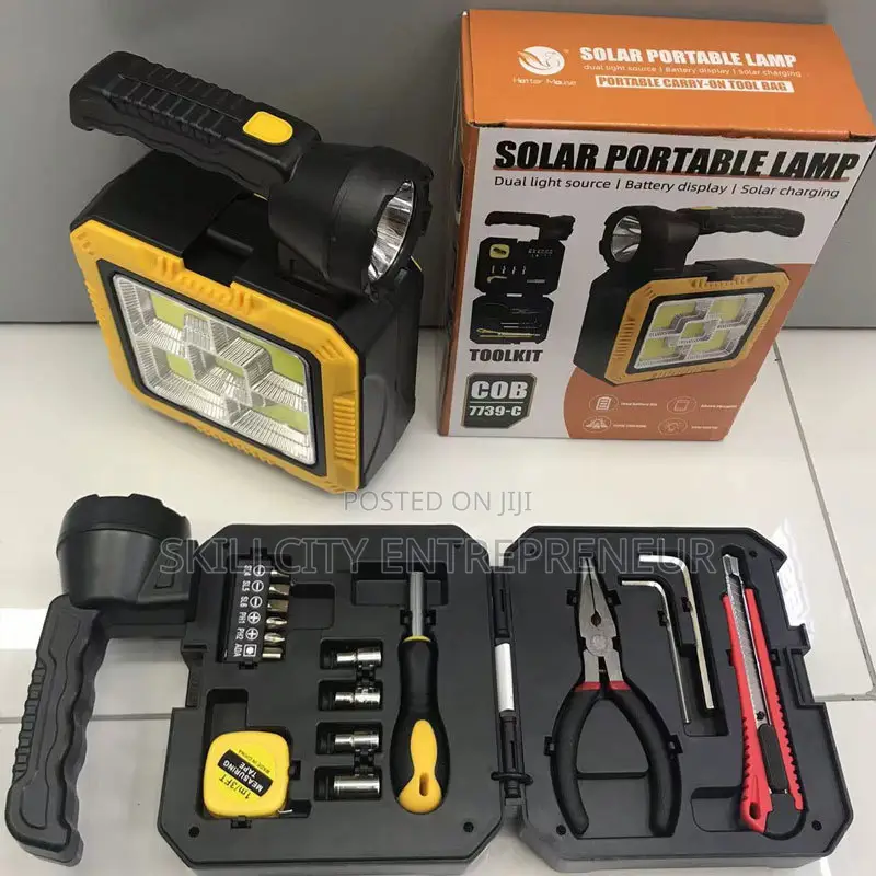 2in1 Solar Portable Lamp With Tools