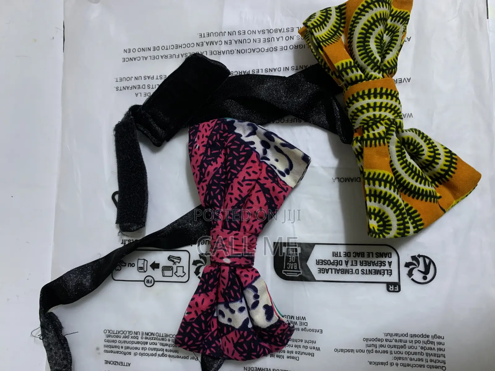 A Pair of Ankara Bow Ties