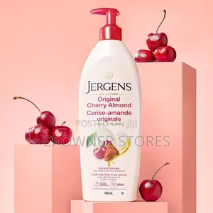 Jergens Original Cherry Almond Moisturizer Lotion for Dry Skin 620 mL