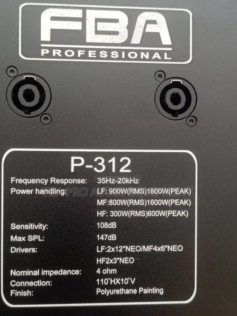 FBA 3way Line Array P312