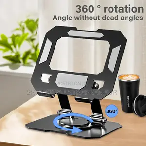 360° Rotating Foldable Metal Phone/Tablet Holder
