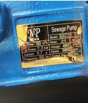 3HP HeavyDuty Industrial Sludge/Dewatering Pump for Quarry, Sand Mud