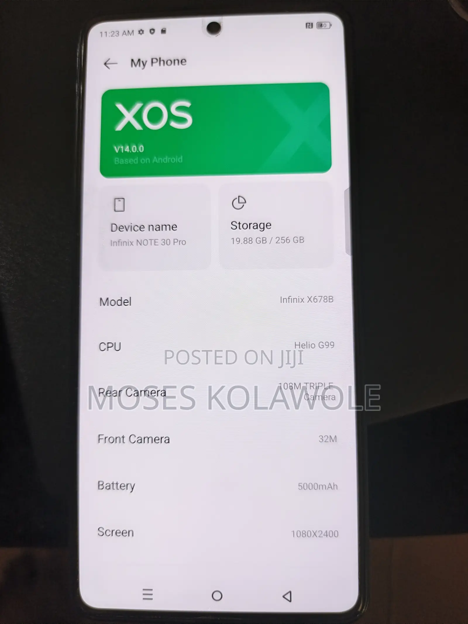 Infinix Note 30 Pro 256 GB Black