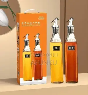 Glass Oil Vinegar Bottle Dispenser