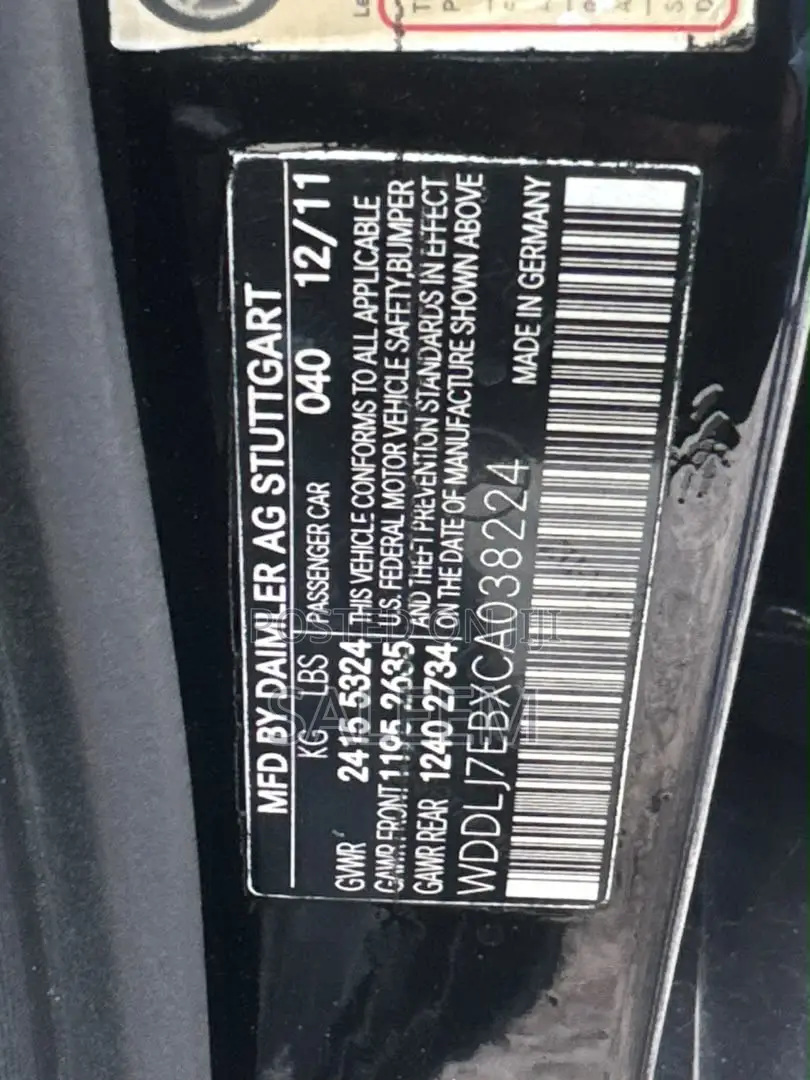 Mercedes-Benz CLS 63 AMG 2012 Black
