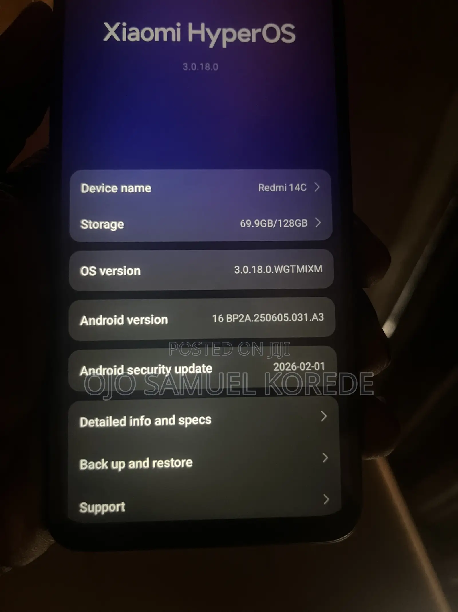 Xiaomi Redmi 14C 128 GB Black