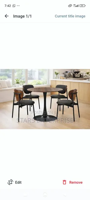 Modern 4 Seater Dining Set