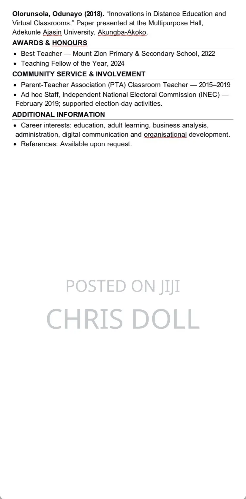 School Admin/Secretary
