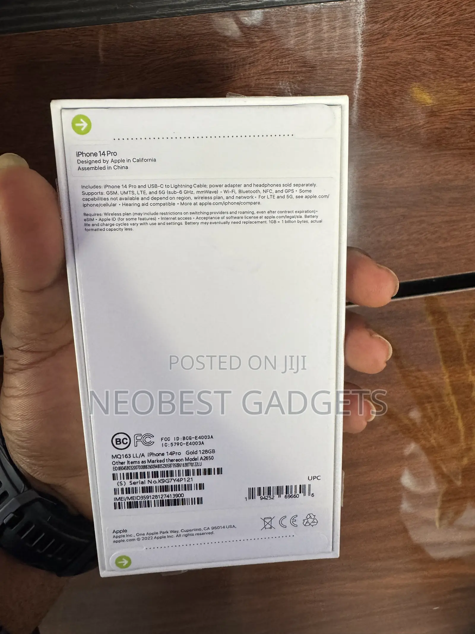 New Apple iPhone 14 Pro 128 GB Gold