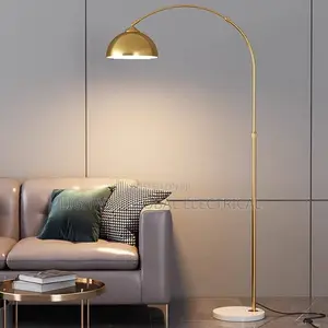 Gold Fishing Metal Floor Lamp
