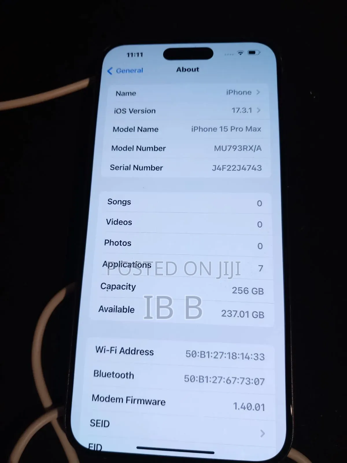 New Apple iPhone 15 Pro 256 GB Silver