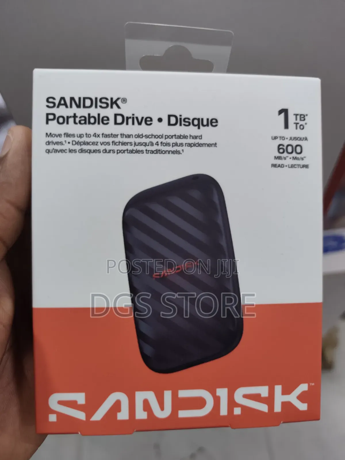 Sandisk Portable 1TB Drive SSD 600mbs Disque