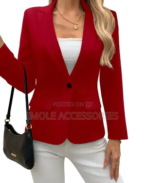 Women Fashion Blazer- Red
